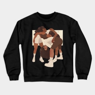 3 Girls in Nudes Crewneck Sweatshirt